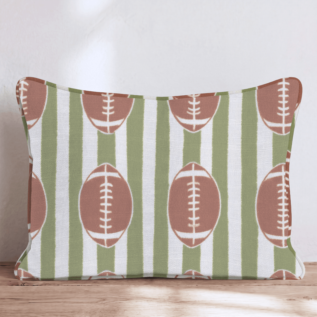 Touchdown Stripes Throw Pillow - Hillcroft Home