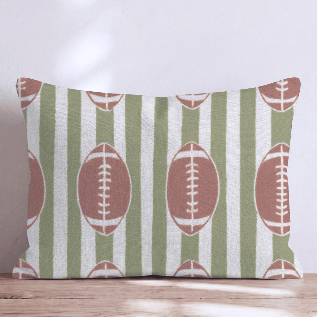 Touchdown Stripes Throw Pillow - Hillcroft Home