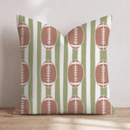 Touchdown Stripes Throw Pillow - Hillcroft Home