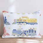 Toy Trains Throw Pillow - Hillcroft Home