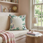 Trailing Blossoms Throw Pillow - Hillcroft Home