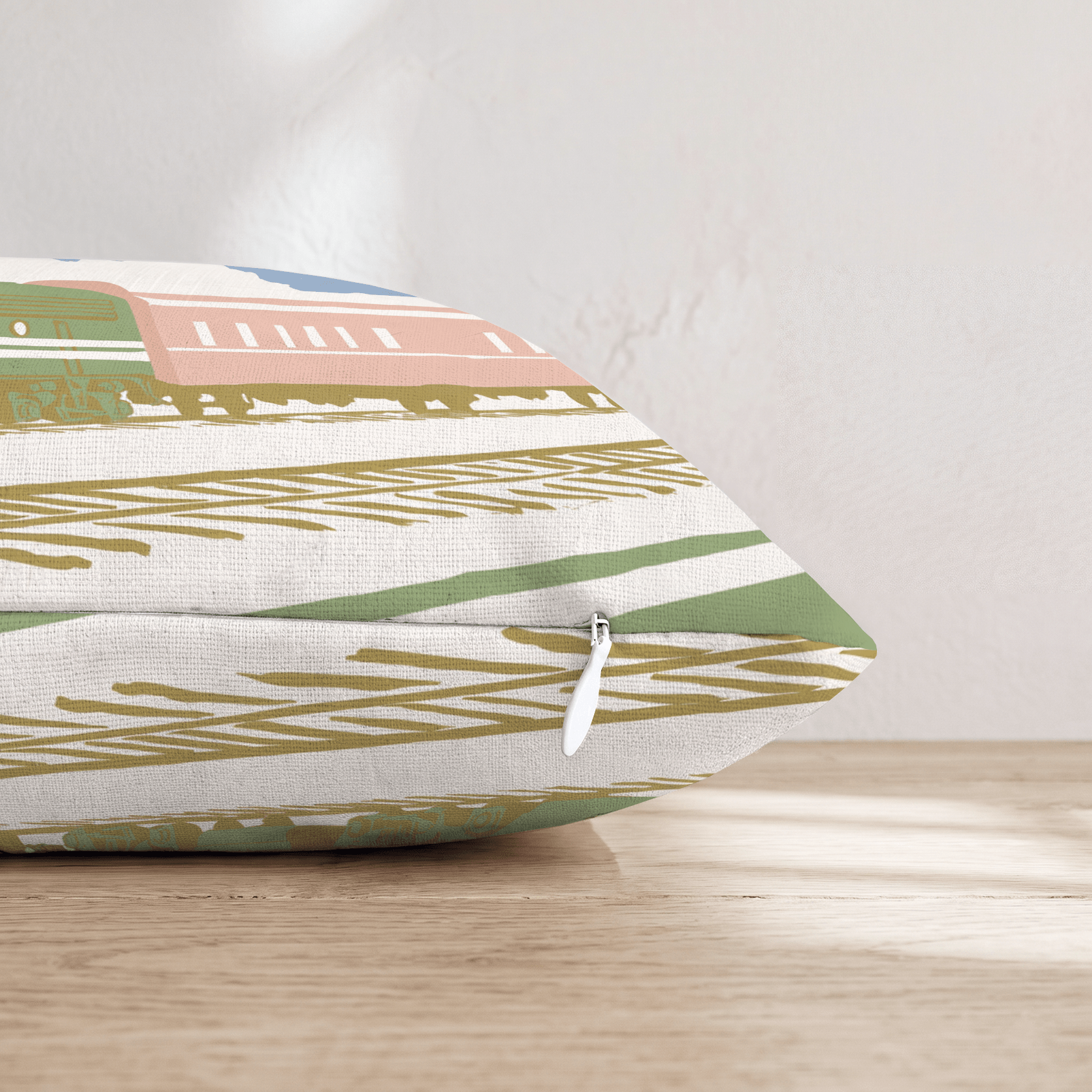 Train Ride Throw Pillow - Hillcroft Home