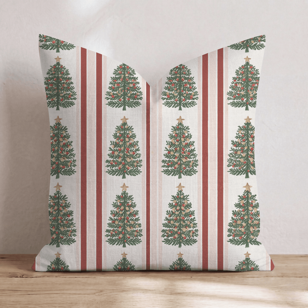 Tree-mendous Stripe Throw Pillow throw pillow - Hillcroft Home