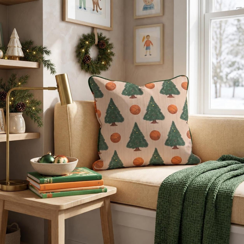Trees and Threes Throw Pillow throw pillow - Hillcroft Home