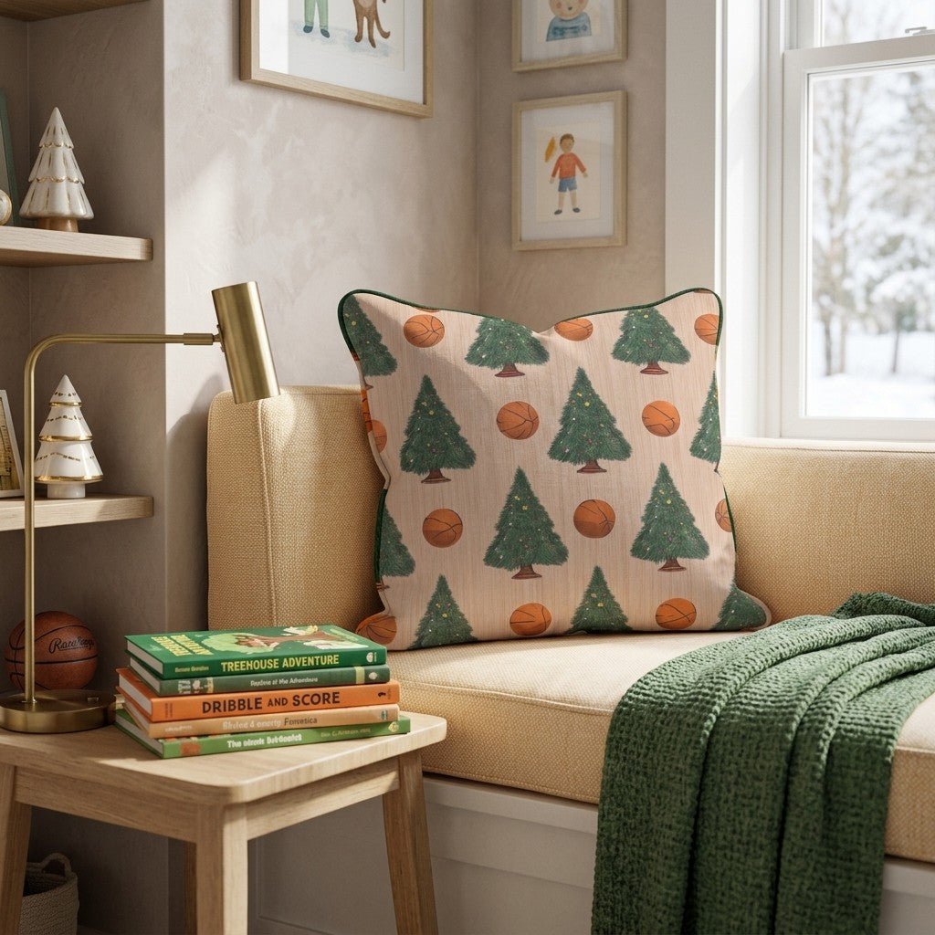 Trees and Threes Throw Pillow - Hillcroft Home