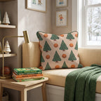 Trees and Threes Throw Pillow - Hillcroft Home