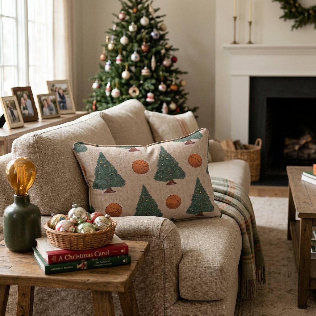 Trees and Threes Throw Pillow - Hillcroft Home