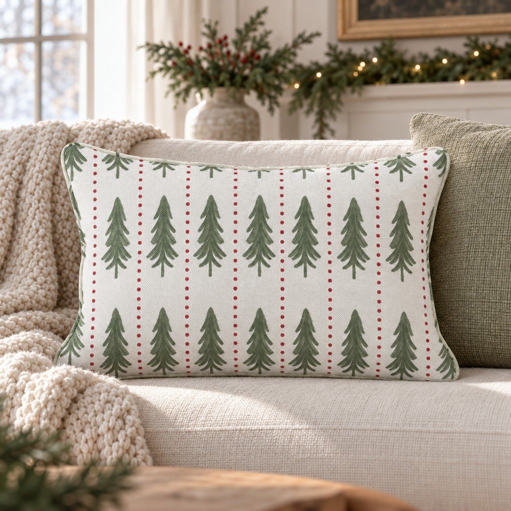 Tree's Company Throw Pillow throw pillow - Hillcroft Home