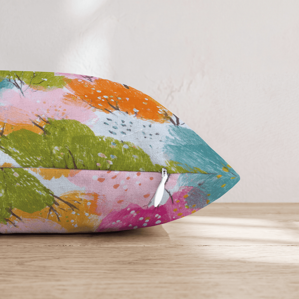 Trees in Bloom Throw Pillow - Hillcroft Home