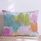 Trees in Bloom Throw Pillow - Hillcroft Home