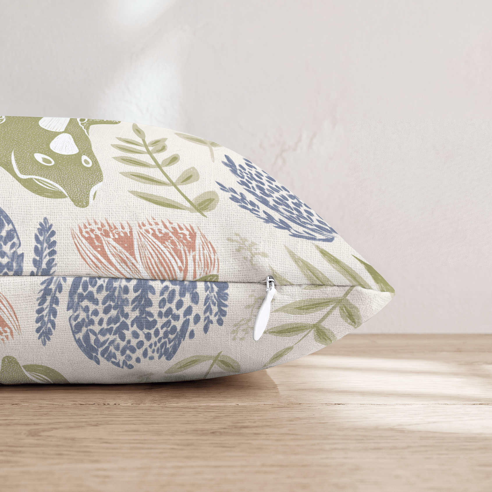 Triceratops Portrair Throw Pillow - Hillcroft Home