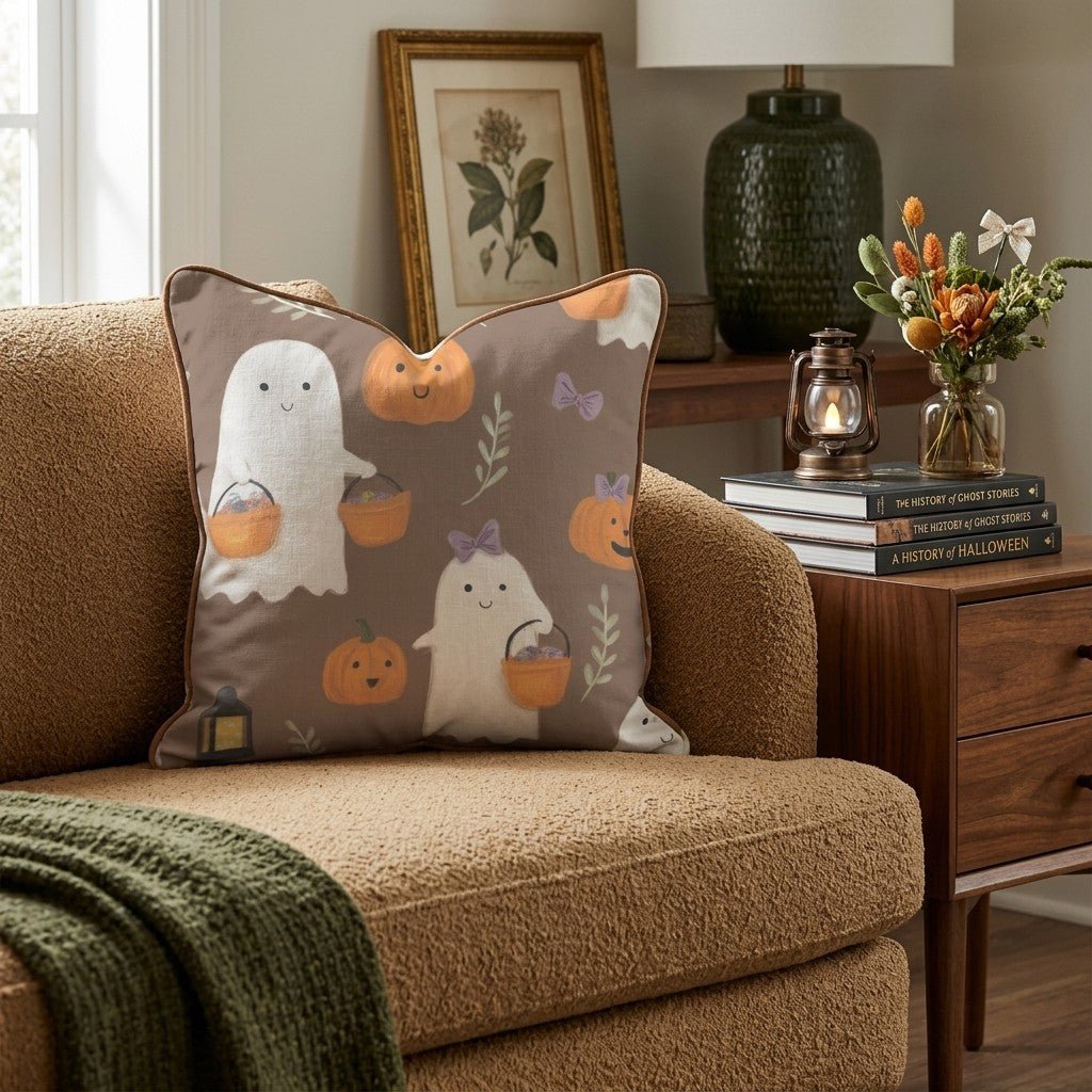 Trick or Treat Throw Pillow - Hillcroft Home