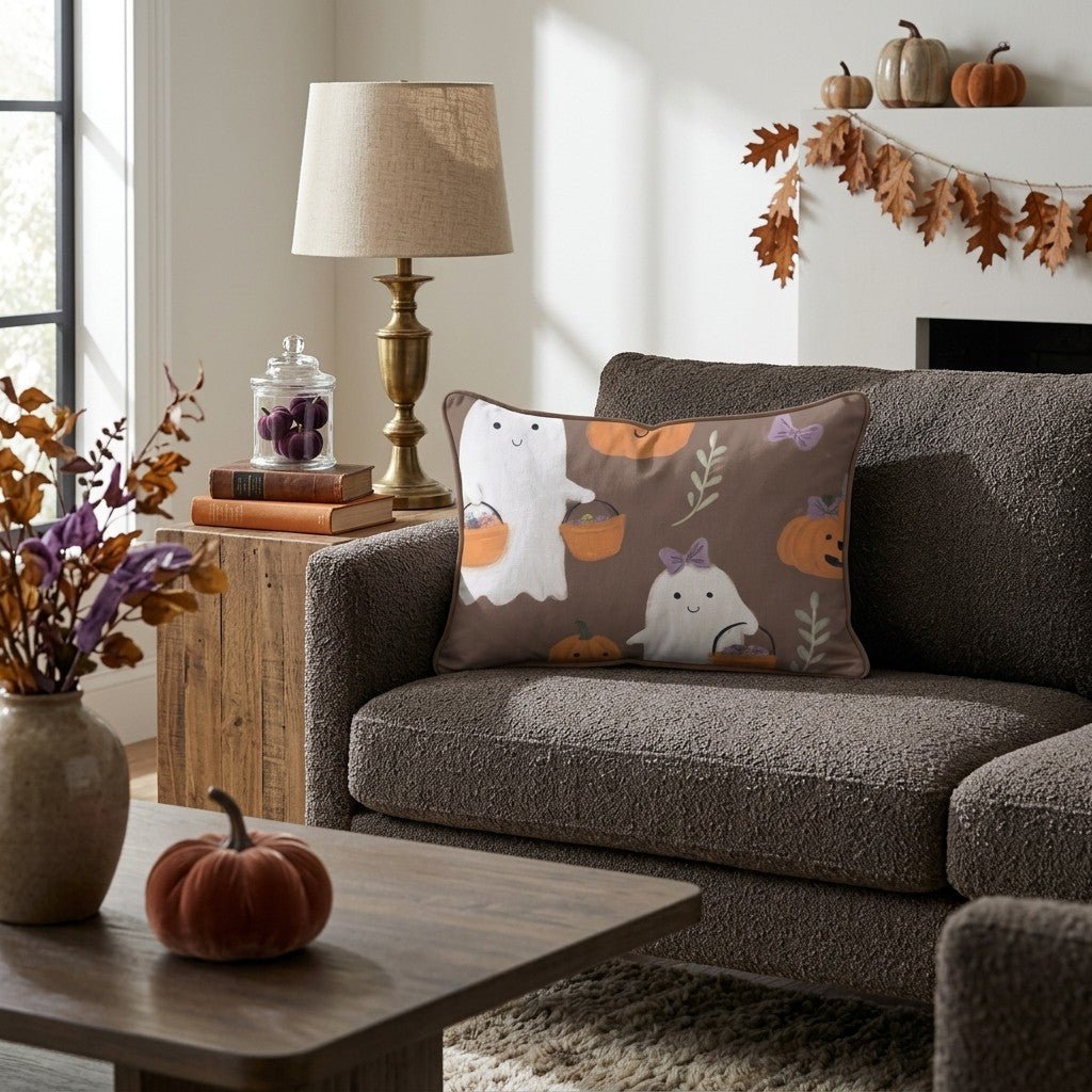 Trick or Treat Throw Pillow - Hillcroft Home