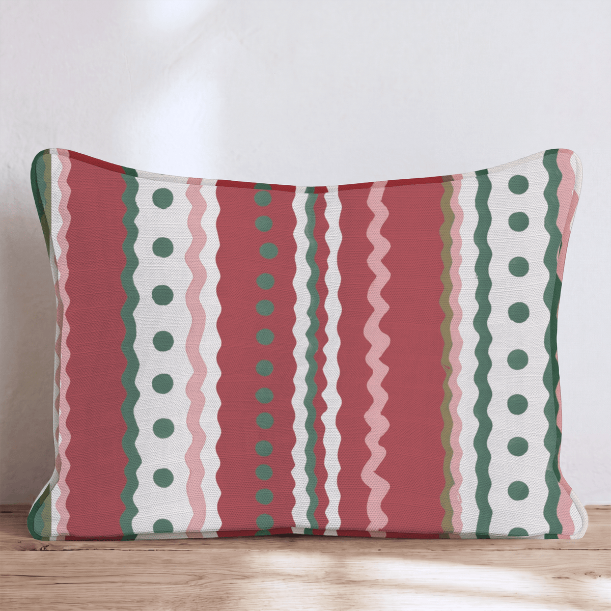 Trim the Tree Stripe Throw Pillow throw pillow - Hillcroft Home