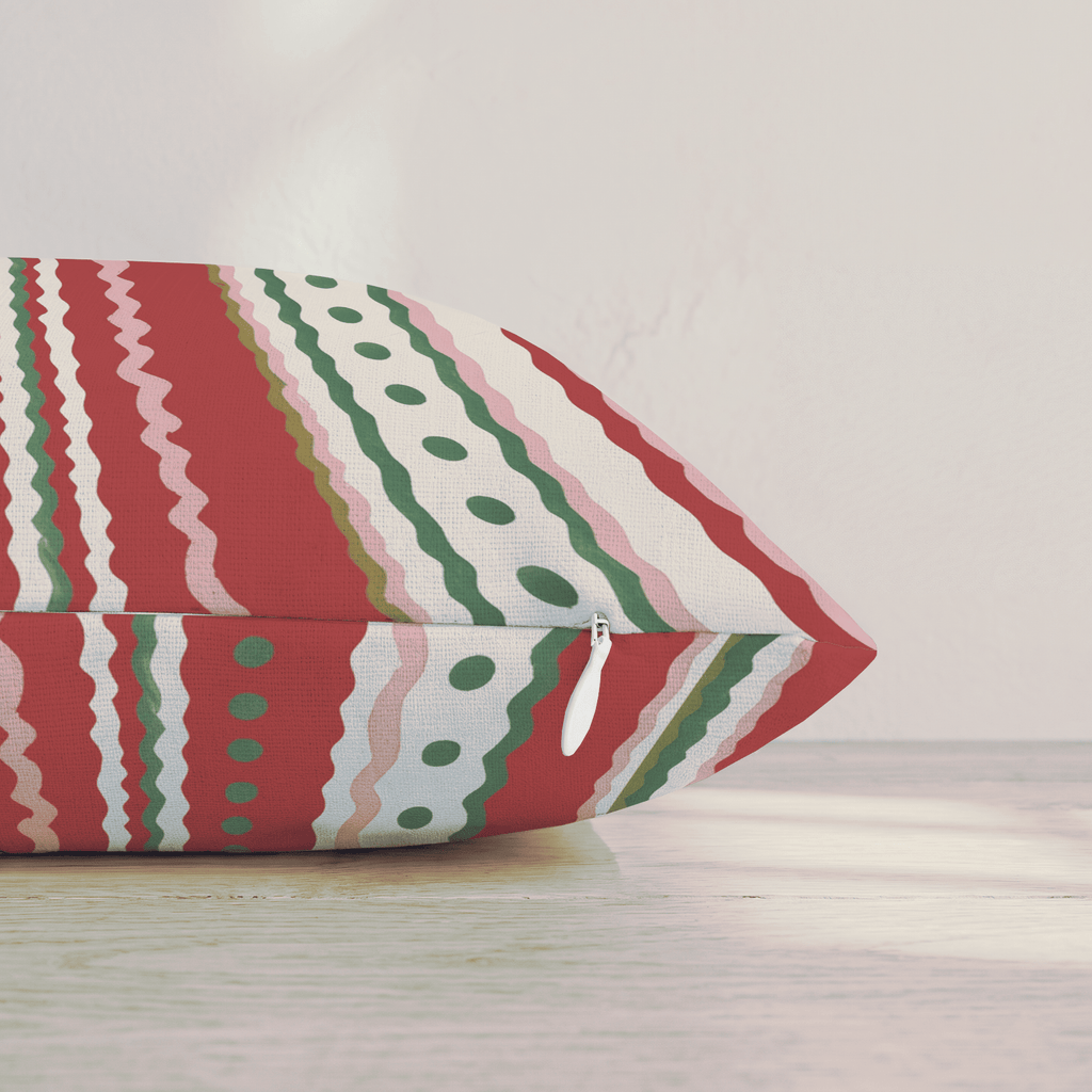 Trim the Tree Stripe Throw Pillow throw pillow - Hillcroft Home