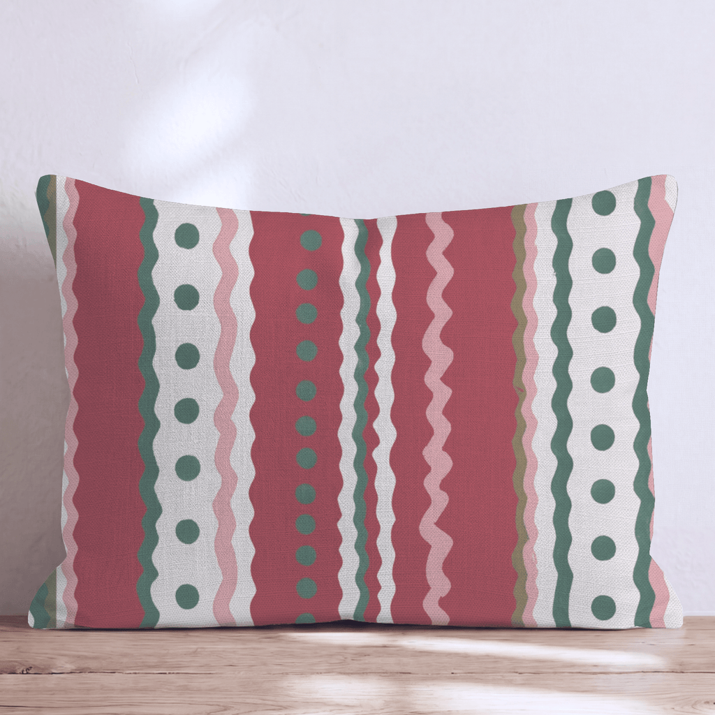 Trim the Tree Stripe Throw Pillow throw pillow - Hillcroft Home
