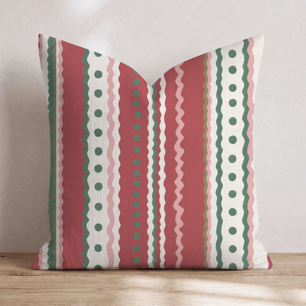 Trim the Tree Stripe Throw Pillow throw pillow - Hillcroft Home