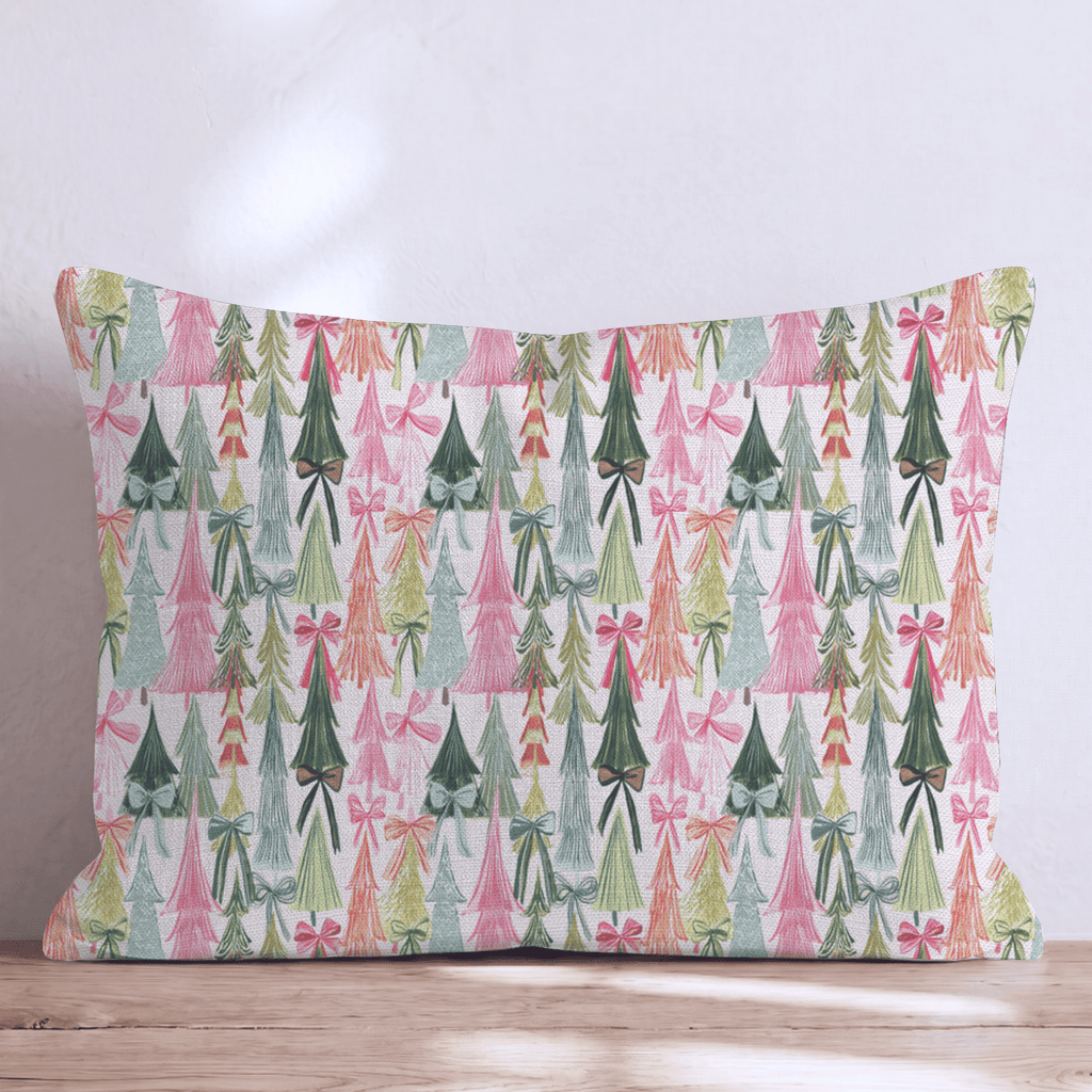 Trim with Bows Throw Pillow throw pillow - Hillcroft Home