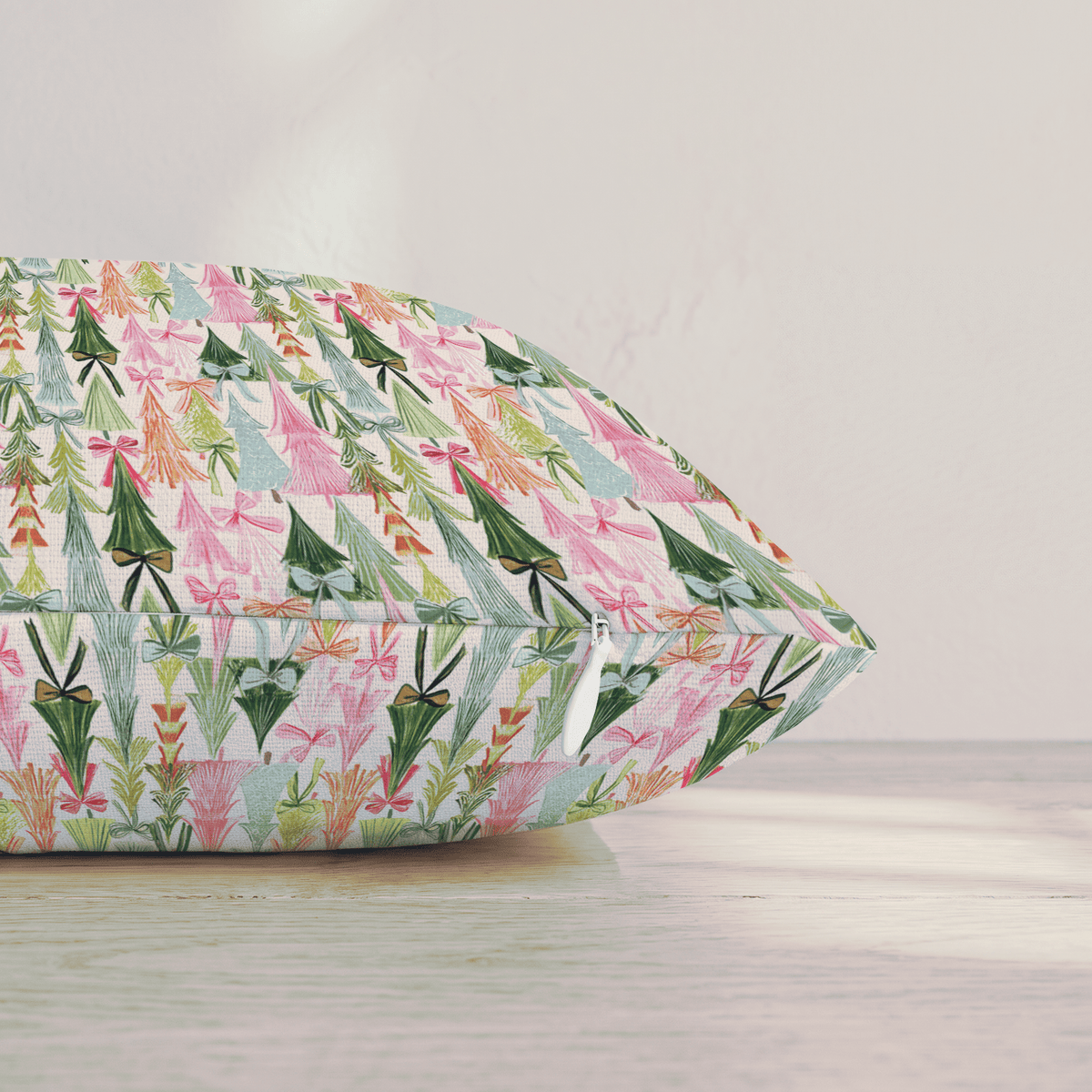 Trim with Bows Throw Pillow throw pillow - Hillcroft Home
