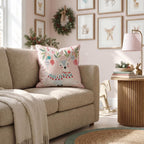 Trimmed Antler Doe Throw Pillow throw pillow - Hillcroft Home