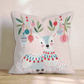 Trimmed Antler Doe Throw Pillow - Hillcroft Home