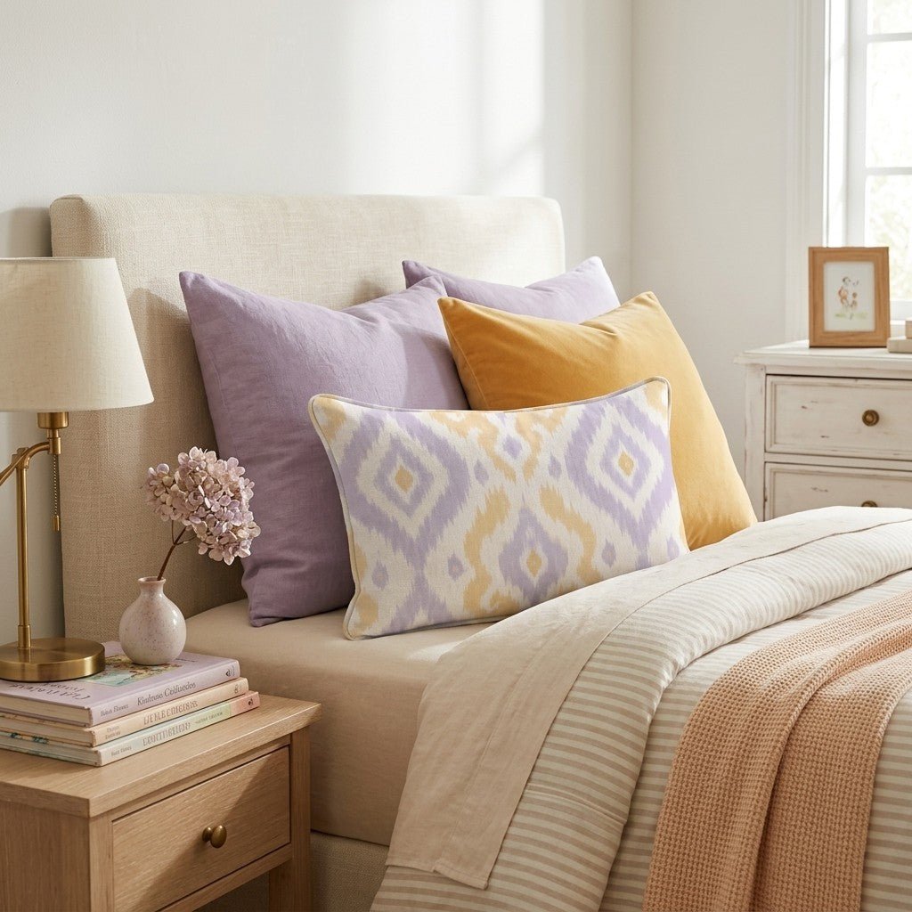 Trip Ikat Throw Pillow - Hillcroft Home