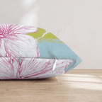 Tropical Flowers in Summertime Throw Pillow - Hillcroft Home