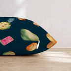 Tropical Fruit Scatter Throw Pillow - Hillcroft Home