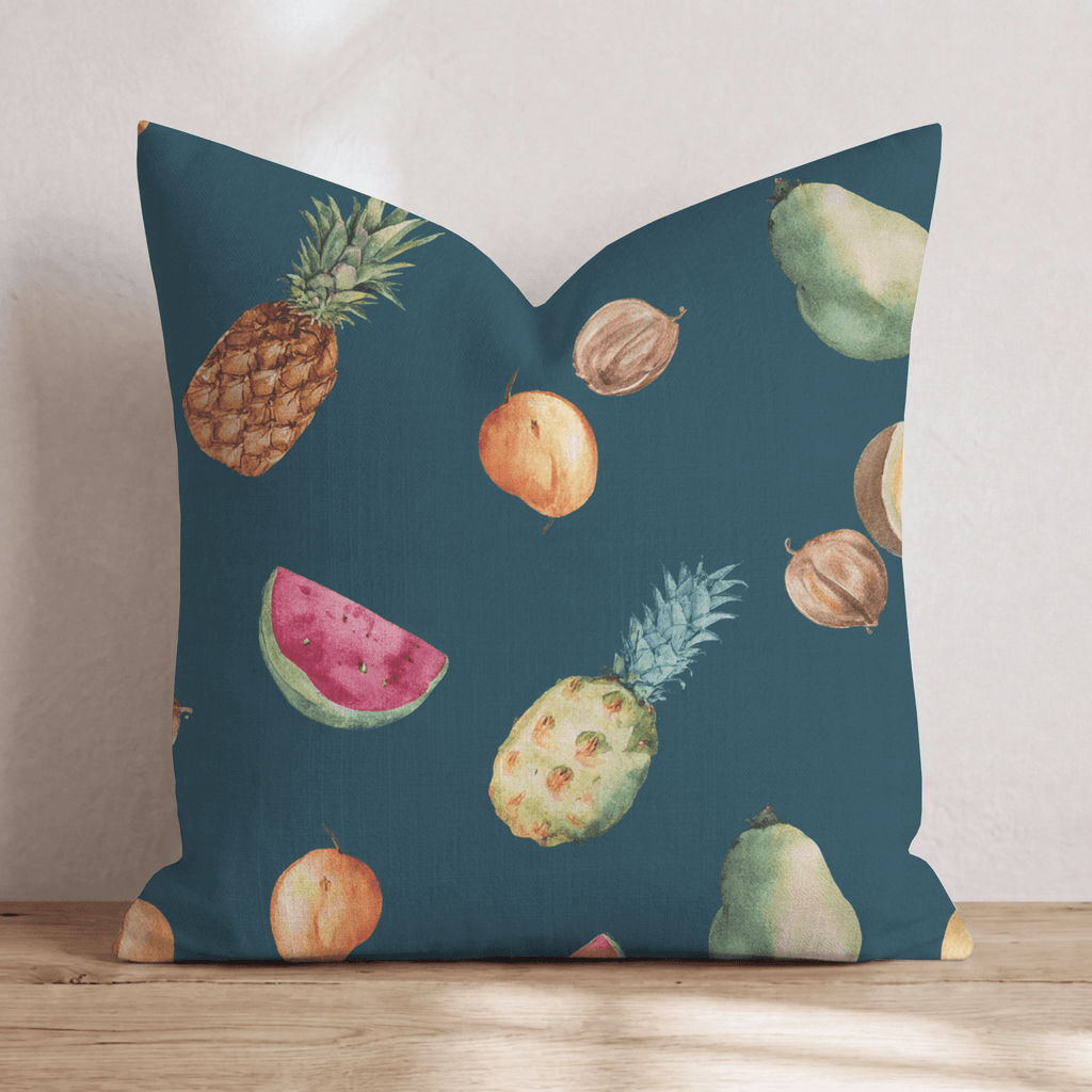 Tropical Fruit Scatter Throw Pillow - Hillcroft Home