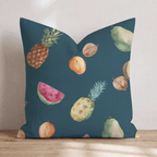 Tropical Fruit Scatter Throw Pillow - Hillcroft Home