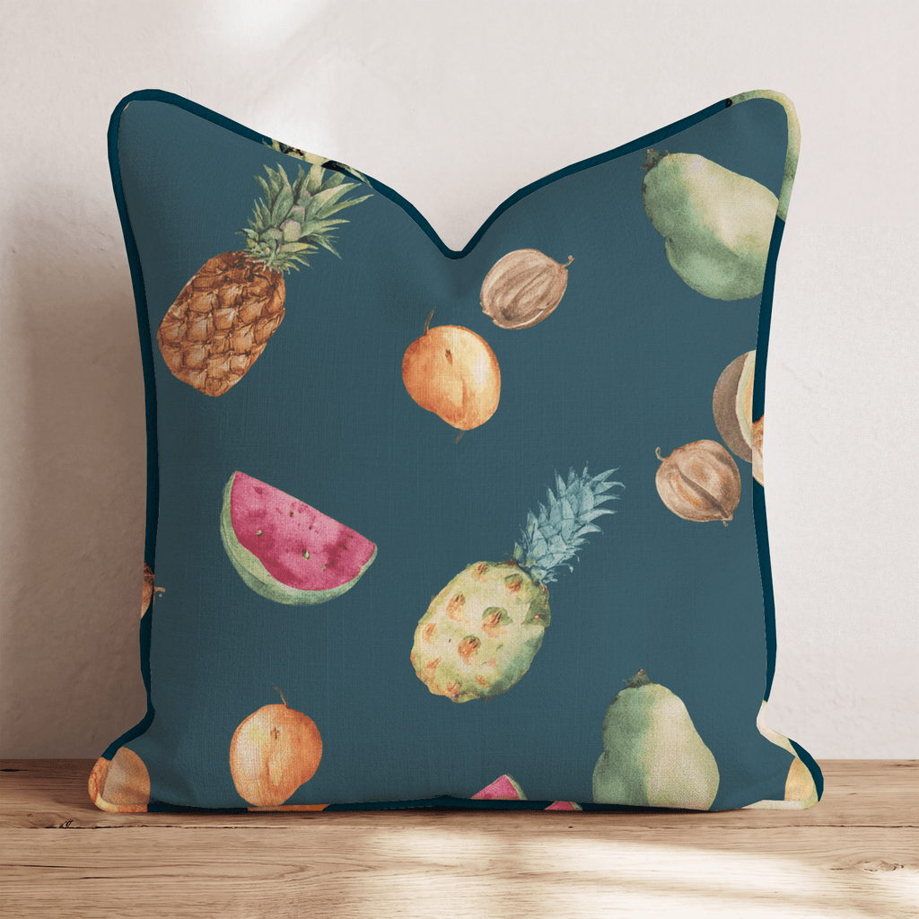 Tropical Fruit Scatter Throw Pillow - Hillcroft Home