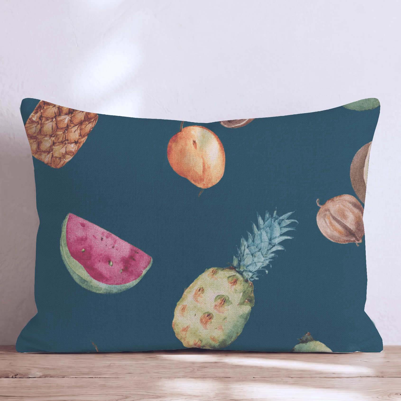 Tropical Fruit Scatter Throw Pillow - Hillcroft Home
