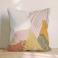 Tropical Leaf Layers Throw Pillow - Hillcroft Home