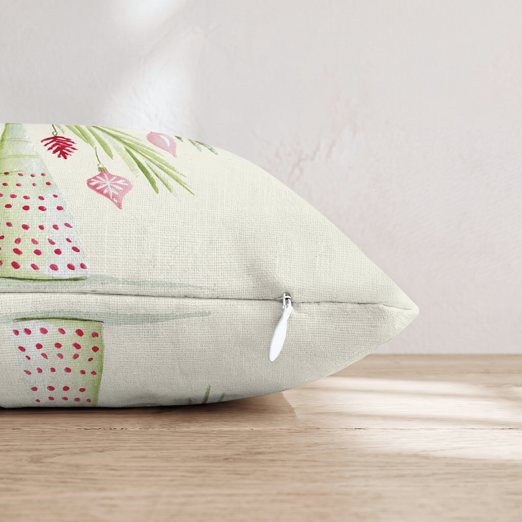 Tropical Ornament Palm Throw Pillow - Hillcroft Home