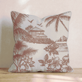 Tropical Shore Throw Pillow - Hillcroft Home