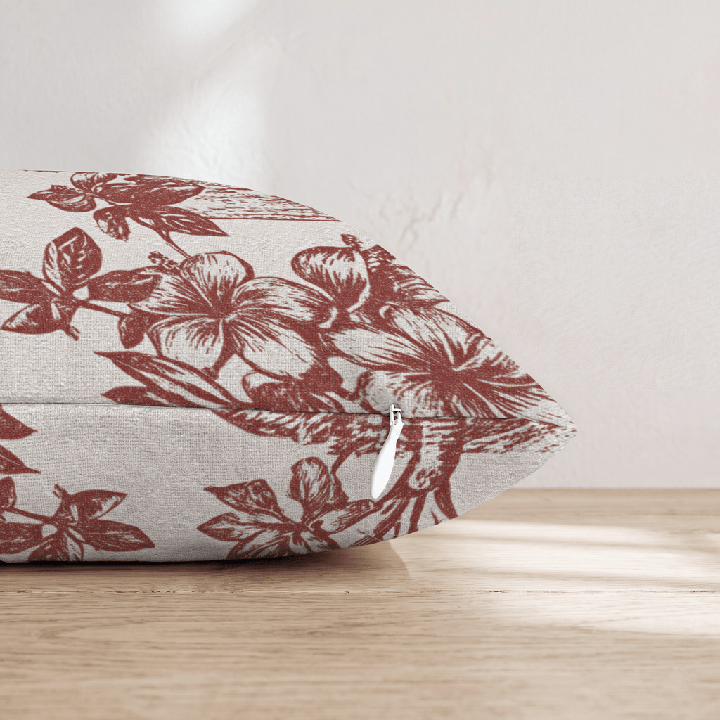 Tropical Shore Throw Pillow - Hillcroft Home