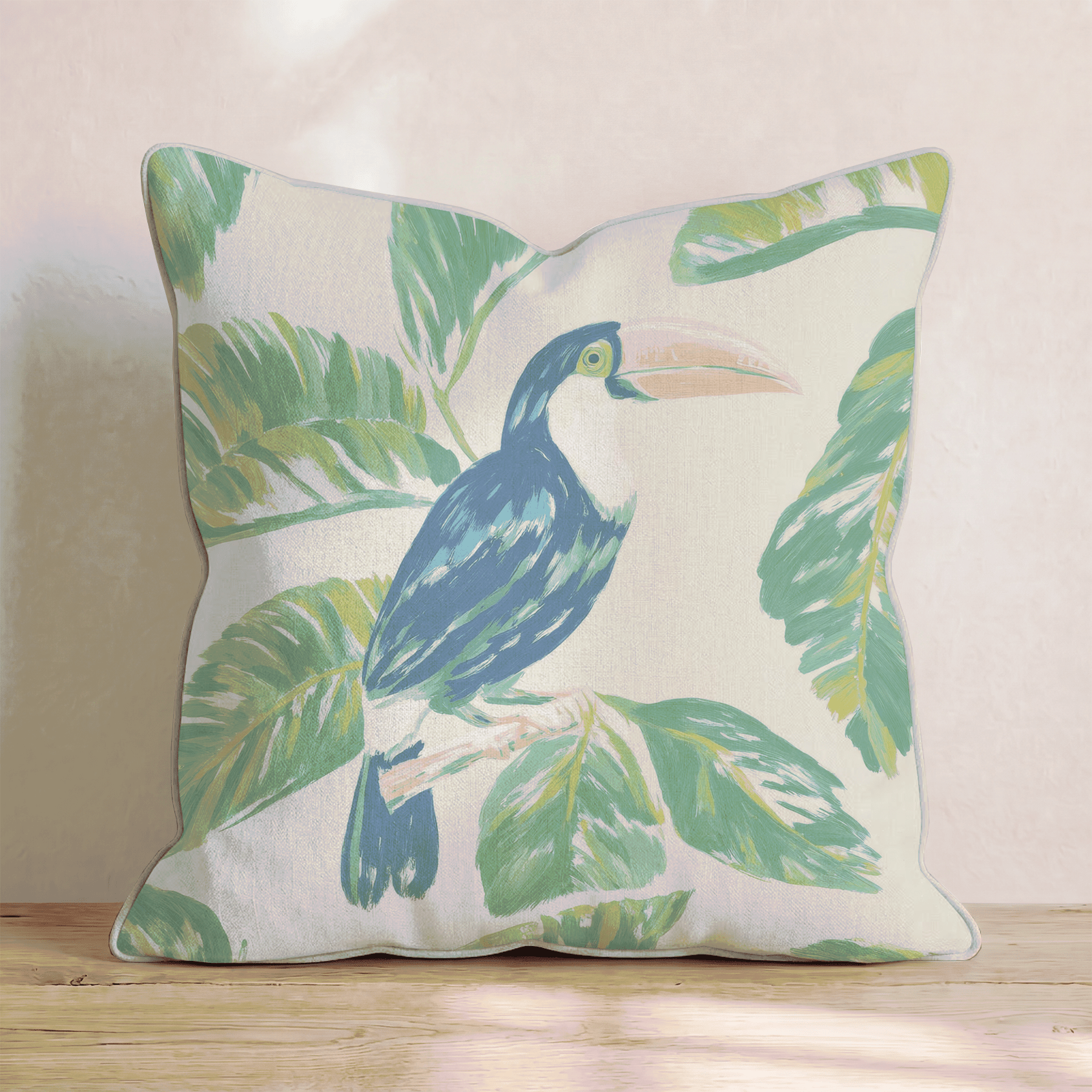 Tropical Tucan Throw Pillow - Hillcroft Home