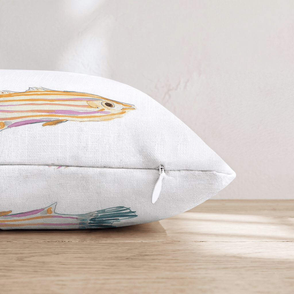 Tropical Water Fish Throw Pillow - Hillcroft Home