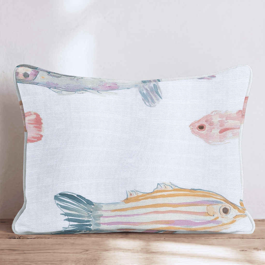 Tropical Water Fish Throw Pillow - Hillcroft Home