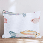 Tropical Water Fish Throw Pillow - Hillcroft Home