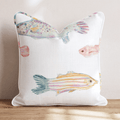 Tropical Water Fish Throw Pillow - Hillcroft Home