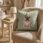 Truffles Pup Throw Pillow - Hillcroft Home