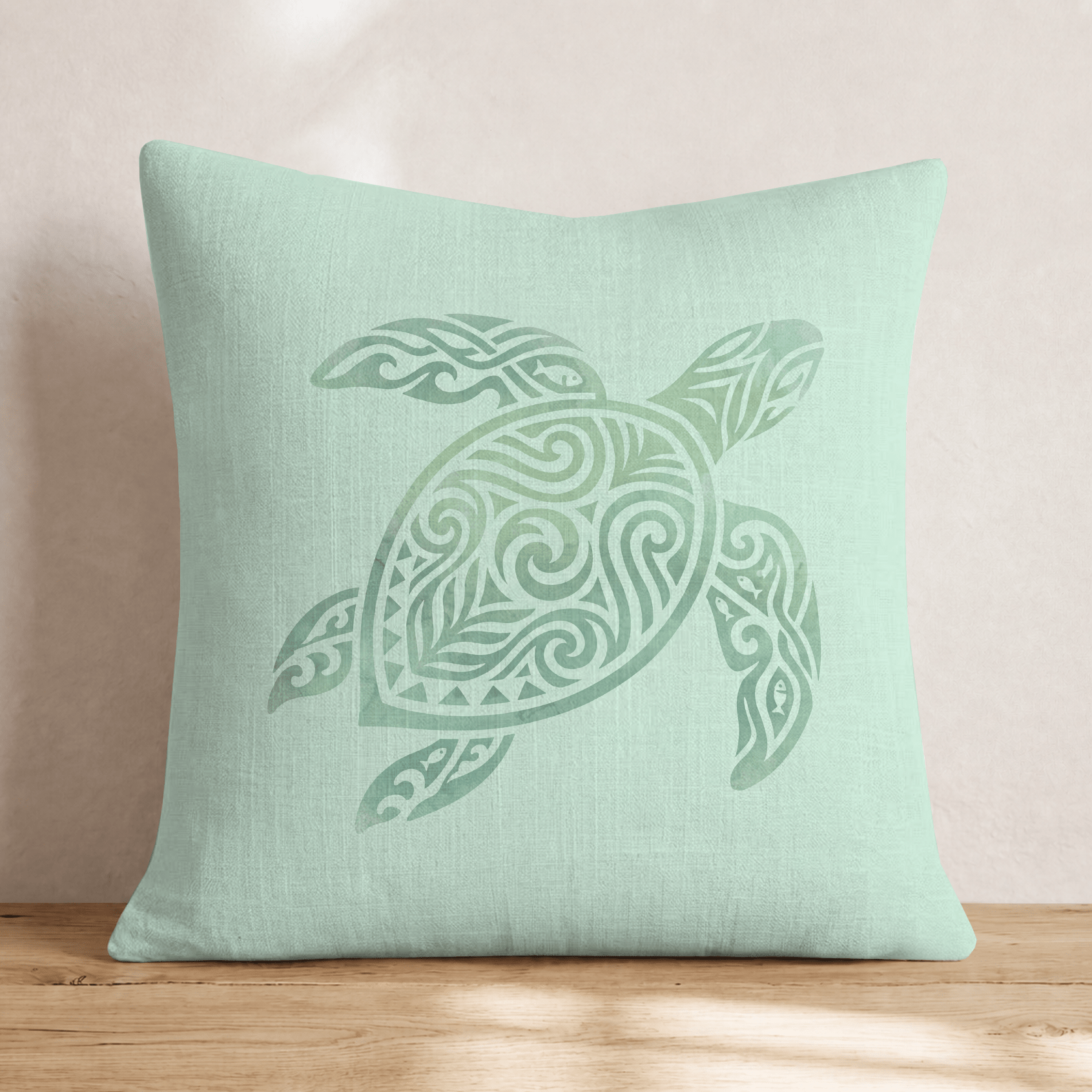 Turtle Paradise Throw Pillow - Hillcroft Home