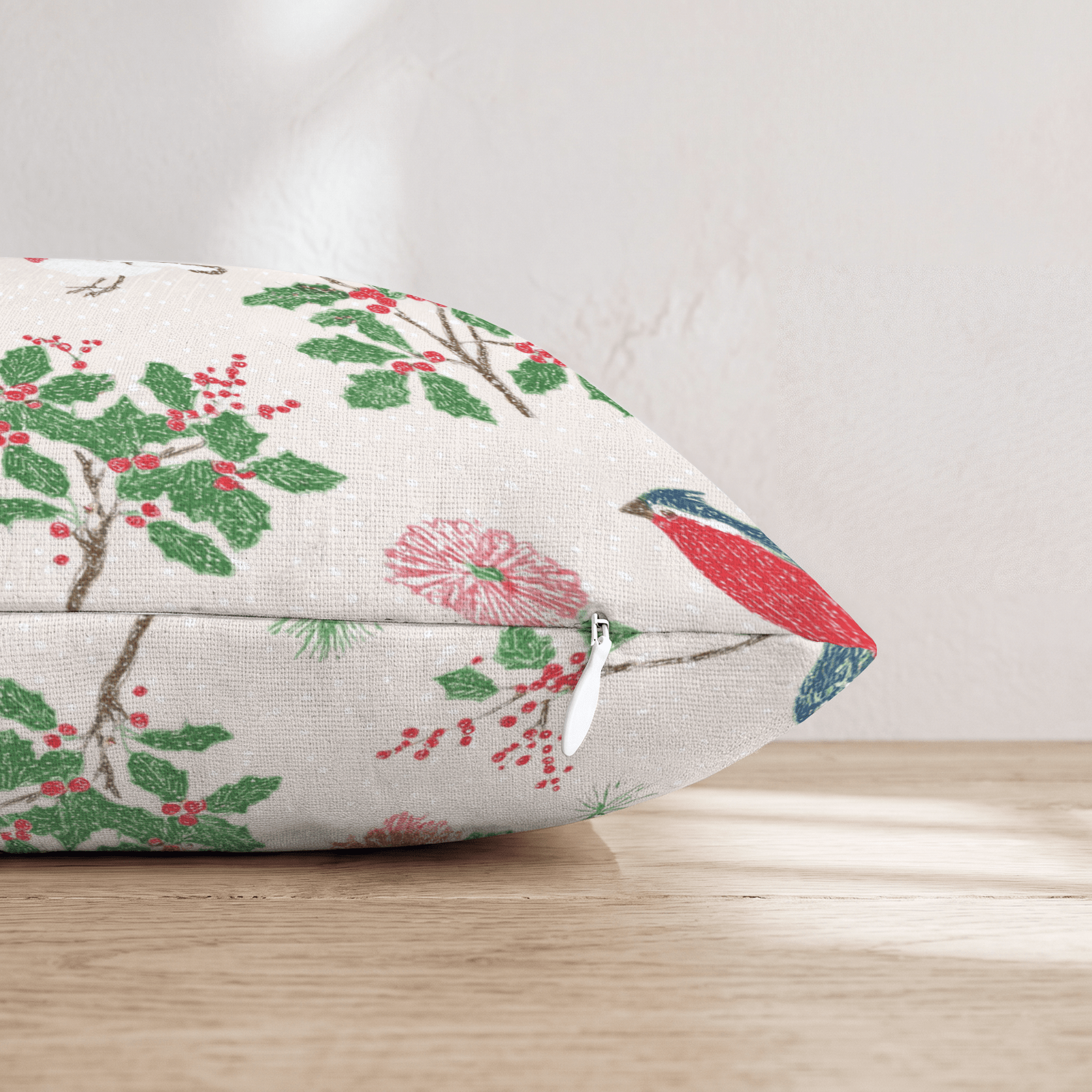 Tweet the Halls Throw Pillow - Hillcroft Home