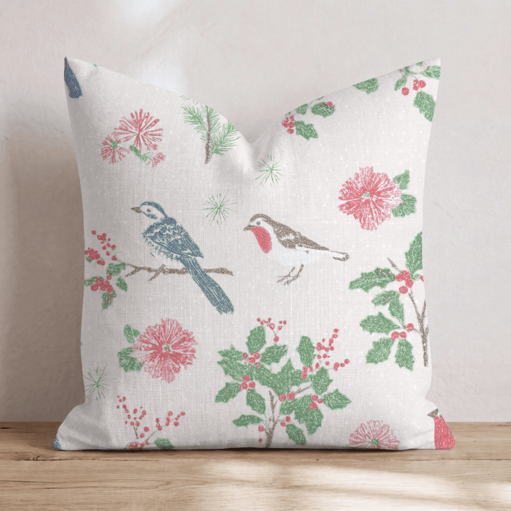 Tweet the Halls Throw Pillow - Hillcroft Home