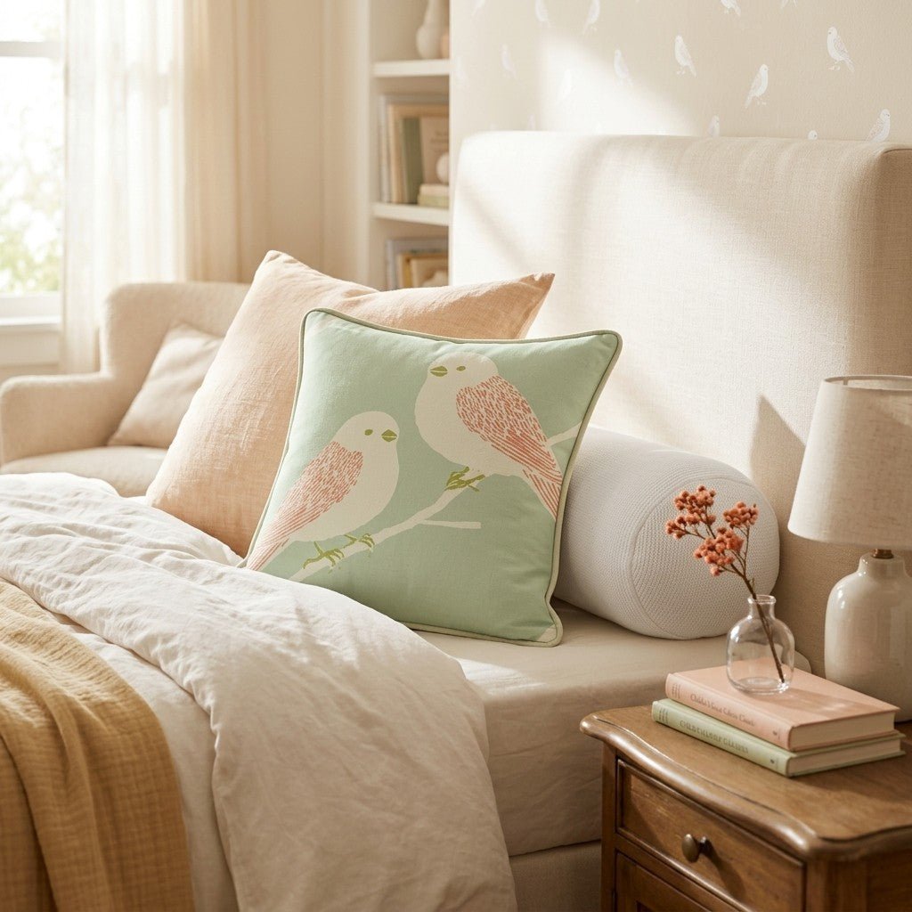 Tweet Tweet Throw Pillow - Hillcroft Home