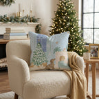 Twilight Fireside Dachshund Throw Pillow - Hillcroft Home
