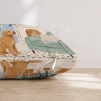 Twilight Fireside Labradoodle Throw Pillow - Hillcroft Home