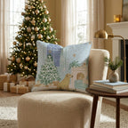 Twilight Fireside Labrador Retriever Throw Pillow - Hillcroft Home