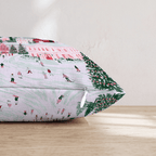 Twilight Gondola Village Throw Pillow - Hillcroft Home